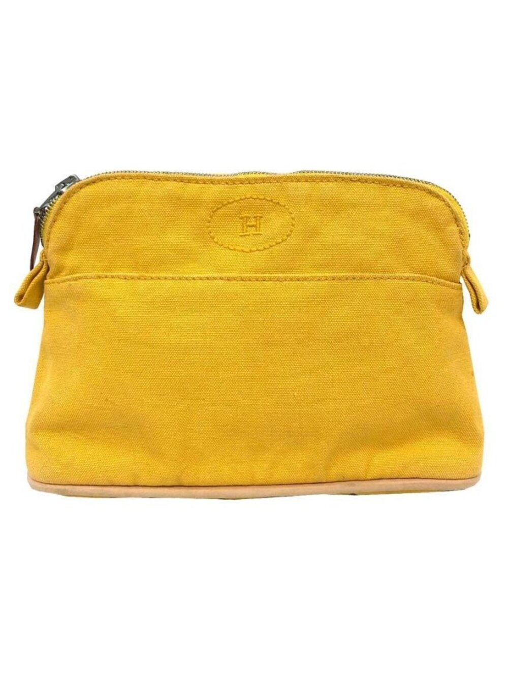 Hermes Bolide Pouch 20 Mini Makeup Cotton Yellow